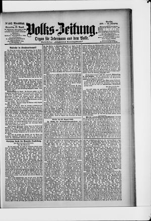 Volks-Zeitung vom 27.08.1896