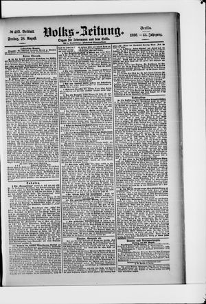 Volks-Zeitung on Aug 28, 1896