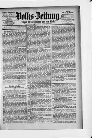 Volks-Zeitung vom 29.08.1896
