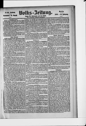 Volks-Zeitung vom 29.08.1896