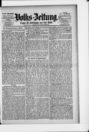 Volks-Zeitung vom 31.08.1896
