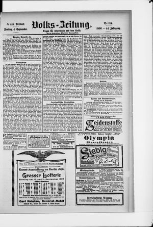 Volks-Zeitung vom 04.09.1896