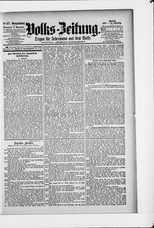 Volks-Zeitung on Sep 5, 1896