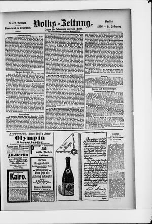 Volks-Zeitung vom 05.09.1896
