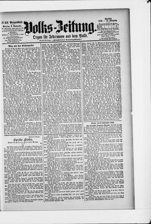 Volks-Zeitung vom 06.09.1896