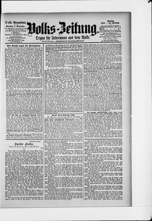 Volks-Zeitung vom 08.09.1896