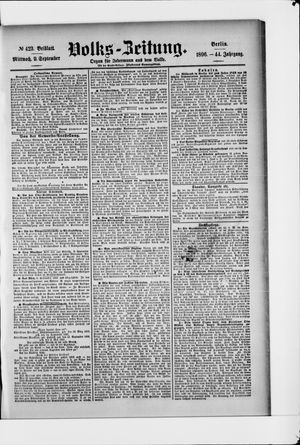 Volks-Zeitung vom 09.09.1896