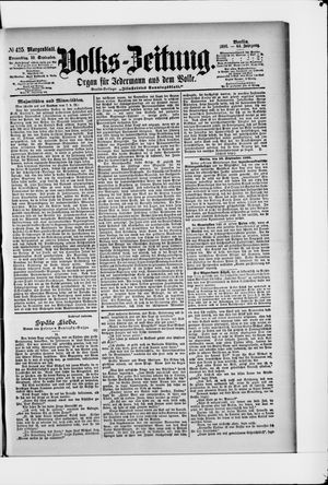 Volks-Zeitung vom 10.09.1896