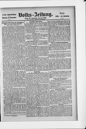 Volks-Zeitung vom 13.09.1896