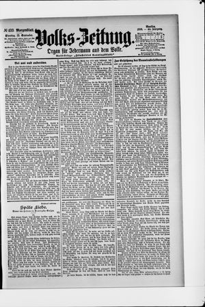 Volks-Zeitung vom 15.09.1896