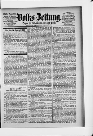Volks-Zeitung vom 16.09.1896