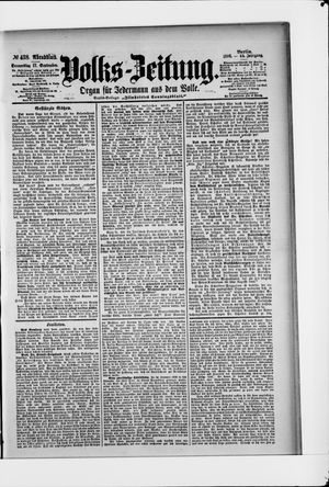 Volks-Zeitung on Sep 17, 1896