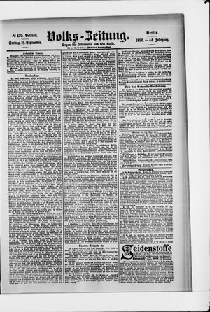Volks-Zeitung vom 18.09.1896
