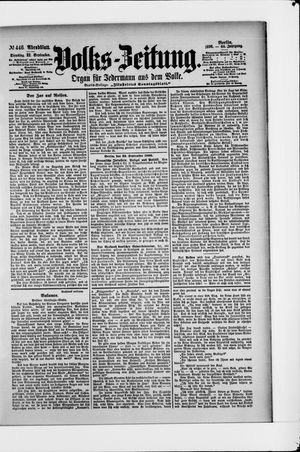 Volks-Zeitung vom 22.09.1896