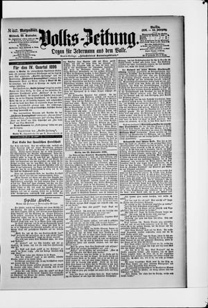 Volks-Zeitung vom 23.09.1896