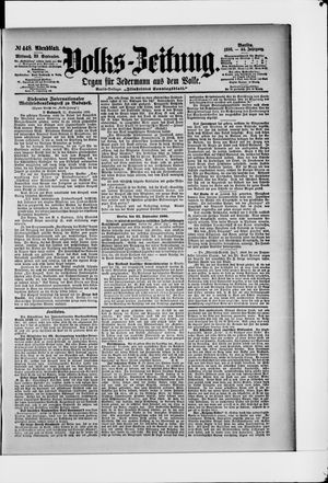 Volks-Zeitung vom 23.09.1896