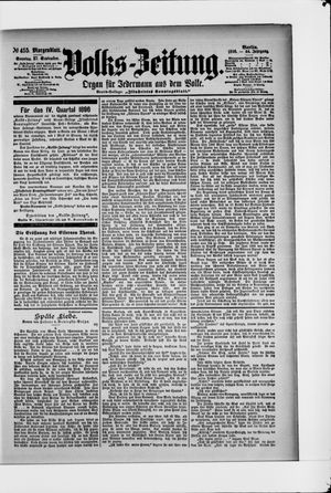 Volks-Zeitung vom 27.09.1896