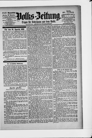 Volks-Zeitung vom 29.09.1896