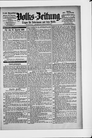 Volks-Zeitung vom 30.09.1896