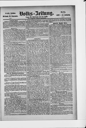 Volks-Zeitung vom 30.09.1896