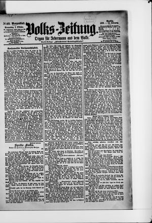 Volks-Zeitung vom 01.10.1896