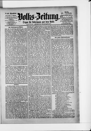 Volks-Zeitung vom 01.10.1896