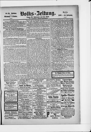 Volks-Zeitung vom 07.10.1896