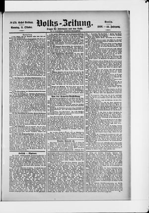 Volks-Zeitung vom 11.10.1896