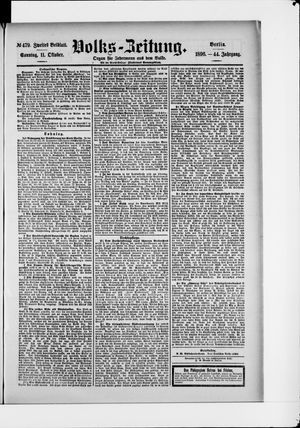 Volks-Zeitung vom 11.10.1896