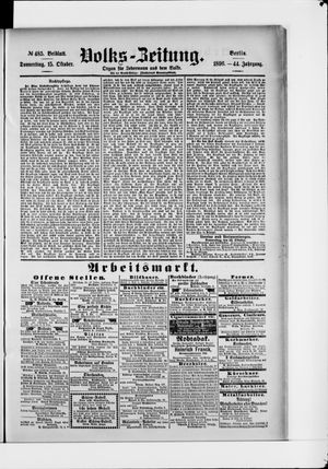Volks-Zeitung vom 15.10.1896