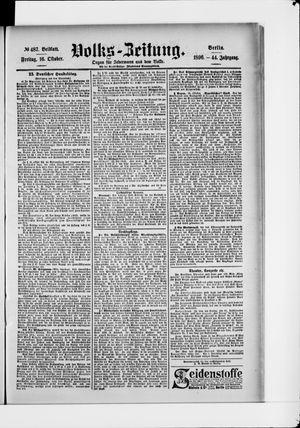 Volks-Zeitung vom 16.10.1896