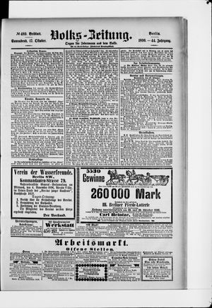 Volks-Zeitung vom 17.10.1896