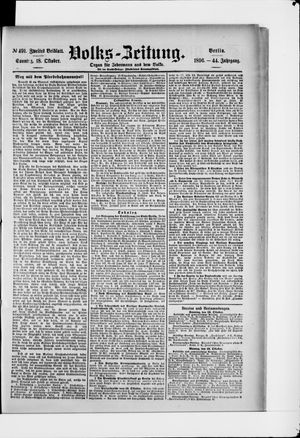 Volks-Zeitung vom 18.10.1896