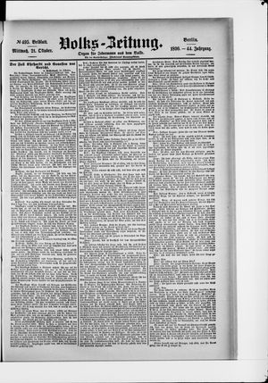 Volks-Zeitung vom 21.10.1896
