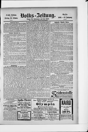 Volks-Zeitung vom 23.10.1896