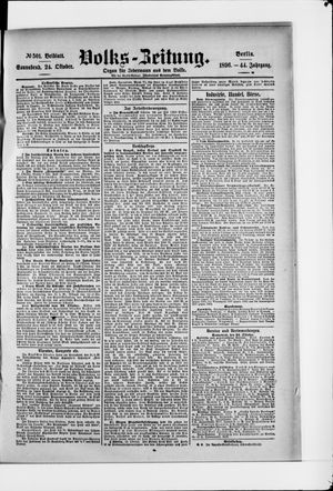 Volks-Zeitung vom 24.10.1896