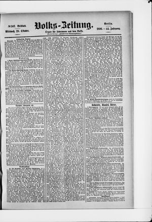 Volks-Zeitung on Oct 28, 1896