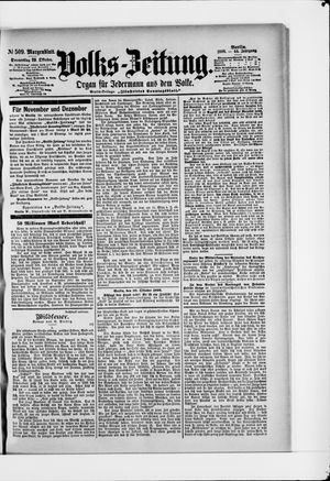 Volks-Zeitung on Oct 29, 1896