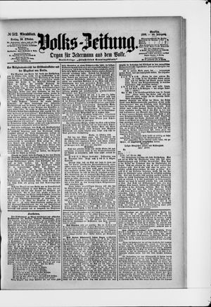 Volks-Zeitung on Oct 30, 1896