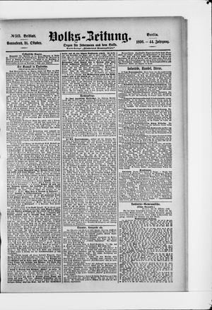 Volks-Zeitung vom 31.10.1896