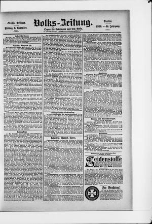 Volks-Zeitung vom 06.11.1896