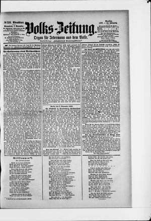 Volks-Zeitung on Nov 7, 1896