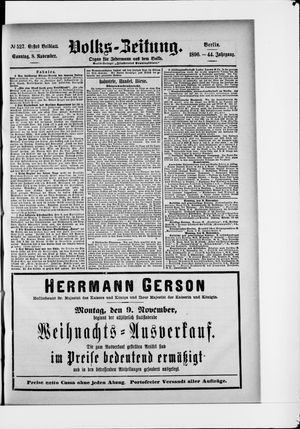 Volks-Zeitung vom 08.11.1896