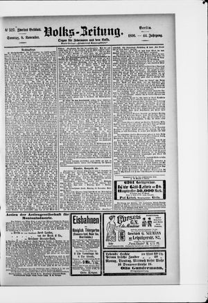 Volks-Zeitung vom 08.11.1896