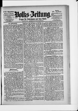 Volks-Zeitung vom 11.11.1896