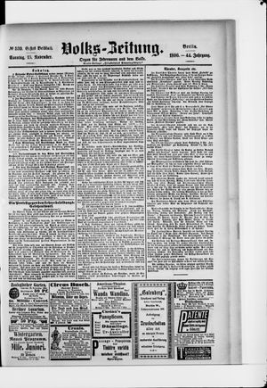 Volks-Zeitung vom 15.11.1896
