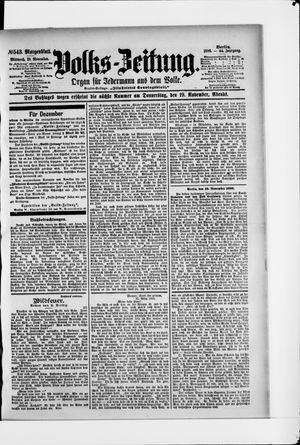 Volks-Zeitung vom 18.11.1896