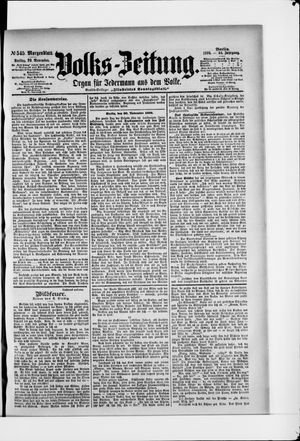 Volks-Zeitung vom 20.11.1896