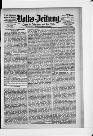 Volks-Zeitung vom 24.11.1896