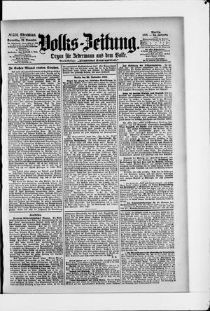 Volks-Zeitung vom 26.11.1896